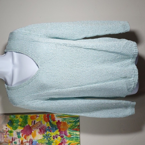 Chico's Sequin Embellished Sweater - Picture 1 of 7